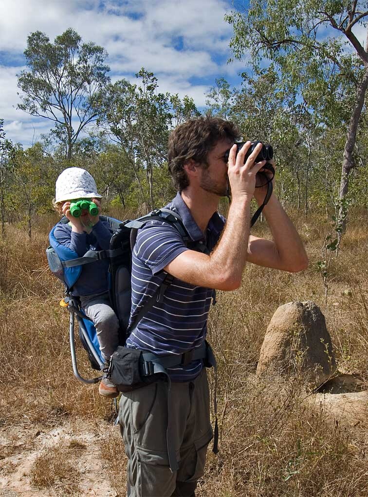 Michael and his kid are birdwatching!